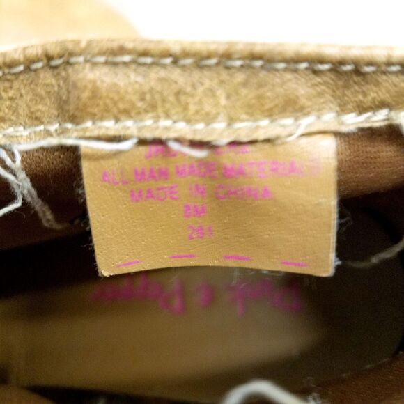 Pink & Pepper Womens Size 8 Brown Side Zip 2" Heels Ankle Boots Booties - Picture 3 of 11